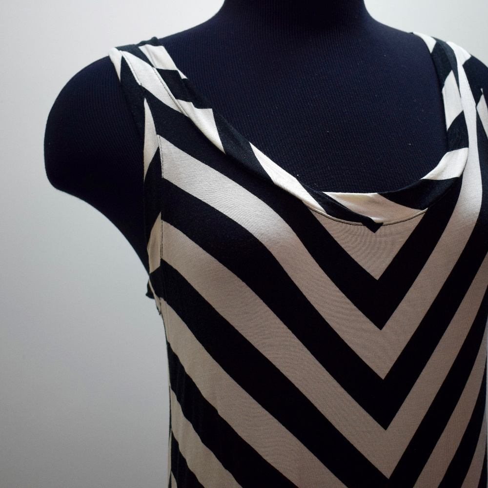 Apt 9 Chevron Racerbank Tank Maxi Dress - Picture 3 of 6